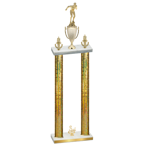 Double Gold Glacier Third Place Swimming Trophy