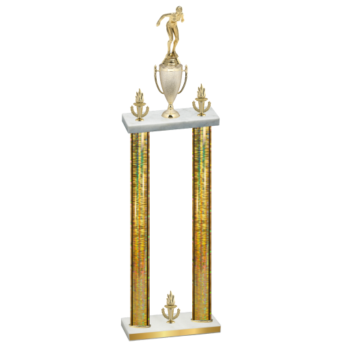 Double Gold Glacier Victory Tennis Trophy