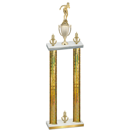 Double Gold Glacier Victory Tennis Trophy
