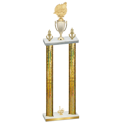 Double Gold Glacier First Place Swimming Trophy