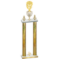 Double Gold Glacier Fourth Place Pickleball Trophy