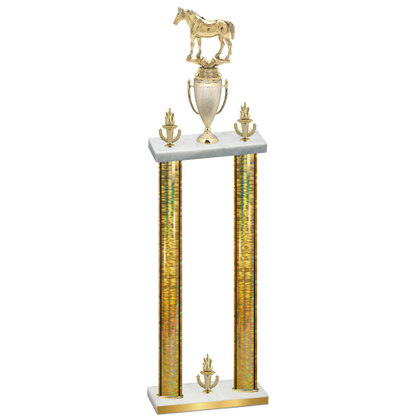 Double Gold Glacier Victory Horses Trophy