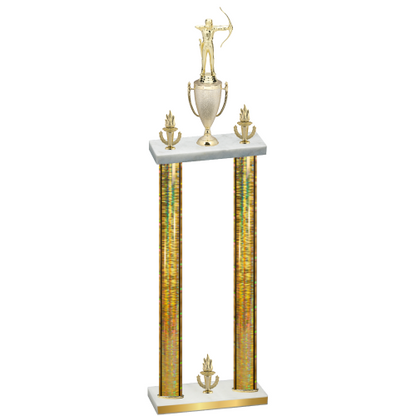 Double Gold Glacier Victory Archery Trophy
