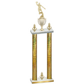 Double Gold Glacier Victory Basketball Trophy
