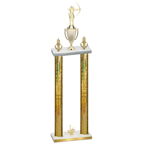 Double Gold Glacier First Place Archery Trophy