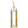 Double Gold Glacier Victory Basketball Trophy