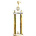 Double Gold Glacier Victory Karate Trophy