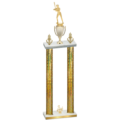 Double Gold Glacier Third Place Softball Trophy