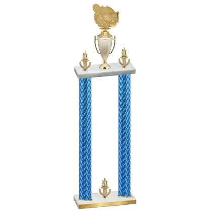 Double Blue Carbon Fiber Victory Tennis Trophy