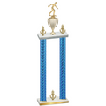 Double Blue Carbon Fiber Victory Bowling Trophy