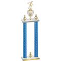 Double Blue Carbon Fiber Victory Bowling Trophy