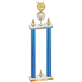 Double Blue Carbon Fiber Victory Bowling Trophy