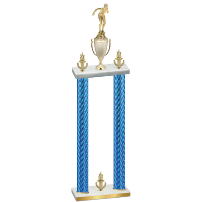 Double Blue Carbon Fiber Victory Tennis Trophy