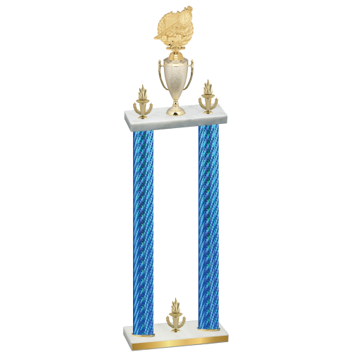 Double Blue Carbon Fiber Victory Swimming Trophy