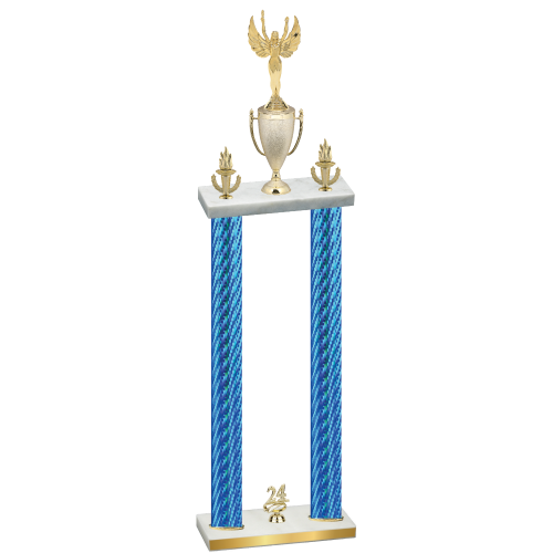 Double Blue Carbon Fiber Year Victory Trophy