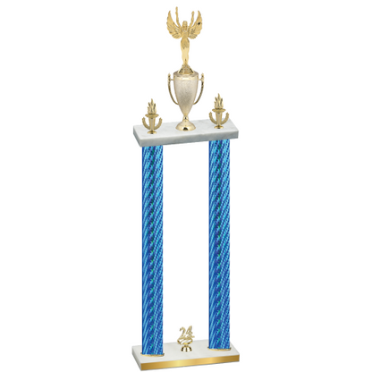 Double Blue Carbon Fiber Year Victory Trophy