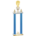 Double Blue Carbon Fiber Third Place Pickleball Trophy