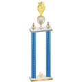 Double Blue Carbon Fiber Third Place Pickleball Trophy