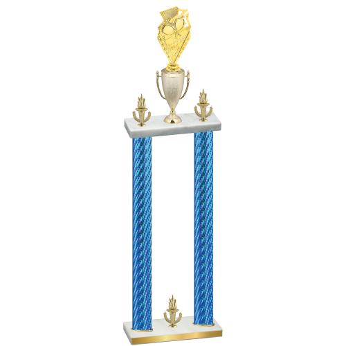 Double Blue Carbon Fiber Victory Pickleball Trophy