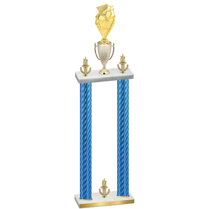 Double Blue Carbon Fiber Victory Pickleball Trophy