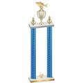 Double Blue Carbon Fiber First Place Fishing Trophy