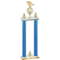 Double Blue Carbon Fiber Victory Fishing Trophy