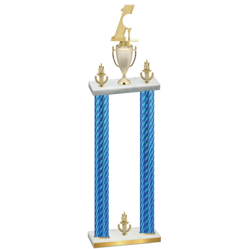 Double Blue Carbon Fiber Victory Golf Trophy