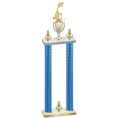 Double Blue Carbon Fiber Victory Golf Trophy