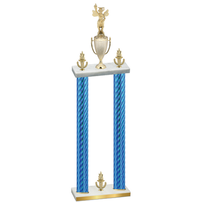 Double Blue Carbon Fiber Victory Academics Trophy