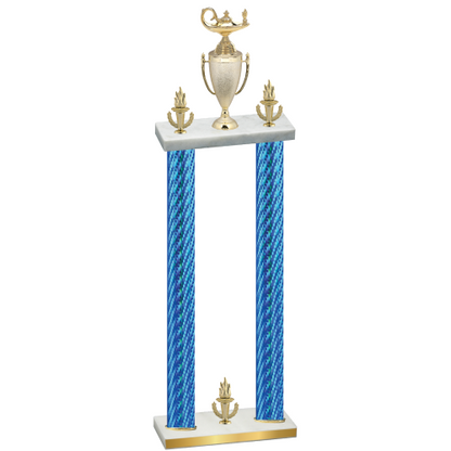 Double Blue Carbon Fiber Victory Academics Trophy