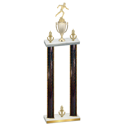 Double Black Glacier Victory Running Trophy