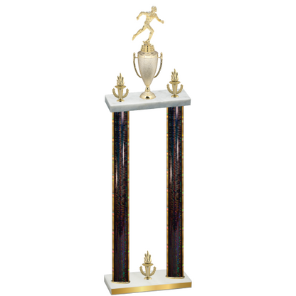 Double Black Glacier Victory Running Trophy