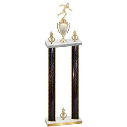 Double Black Glacier Victory Running Trophy