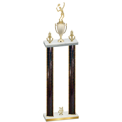 Double Black Glacier Year Tennis Trophy