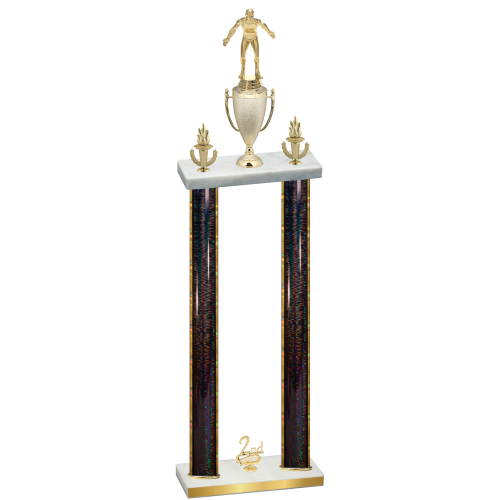 Double Black Glacier Second Place Wrestling Trophy