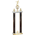 Double Black Glacier Fourth Place Bowling Trophy