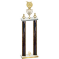Double Black Glacier Fourth Place Bowling Trophy