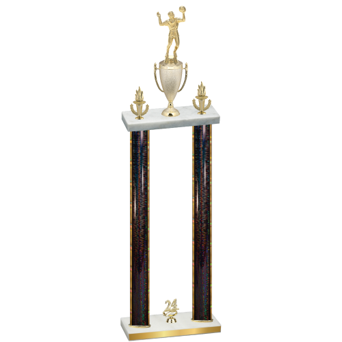 Double Black Glacier Year Volleyball Trophy