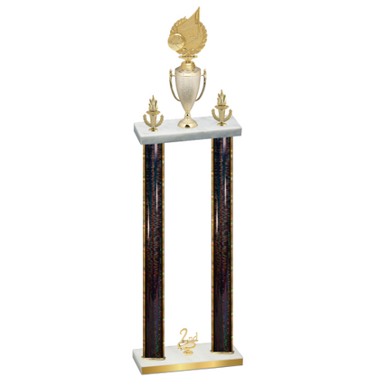 Double Black Glacier Second Place Volleyball Trophy