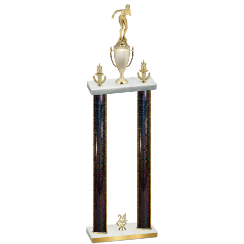 Double Black Glacier Year Tennis Trophy