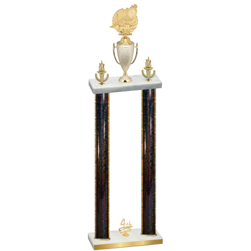 Double Black Glacier Fourth Place Swimming Trophy