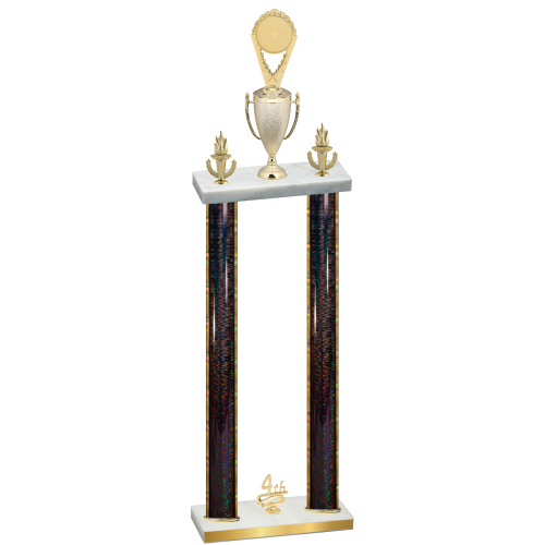 Double Black Glacier Fourth Place Insert Trophy