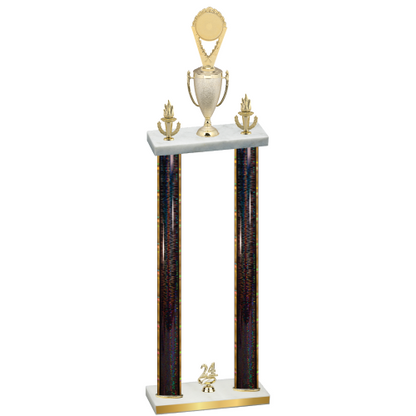 Double Black Glacier Year Insert Trophy
