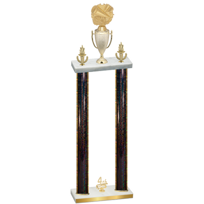 Double Black Glacier Fourth Place Cheerleading Trophy