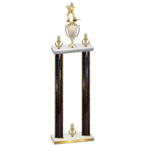 Double Black Glacier Victory Hockey Trophy
