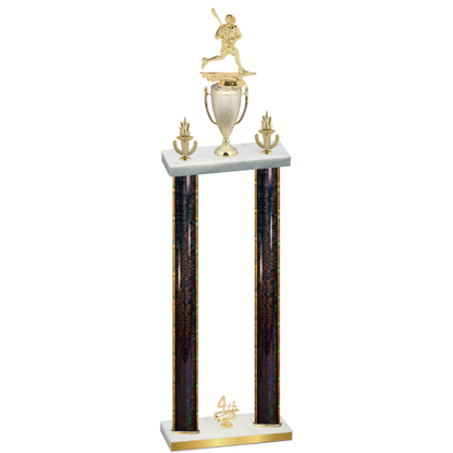 Double Black Glacier Fourth Place Lacrosse Trophy