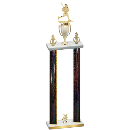 Double Black Glacier Year Lacrosse Trophy