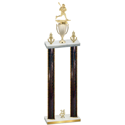 Double Black Glacier Year Lacrosse Trophy