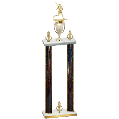 Double Black Glacier Victory Lacrosse Trophy