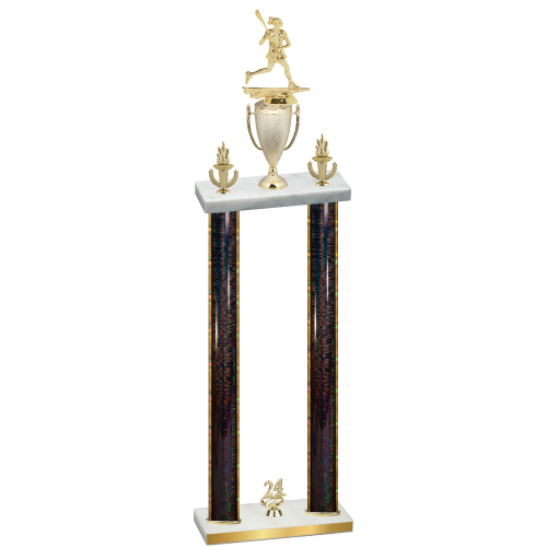 Double Black Glacier Year Lacrosse Trophy